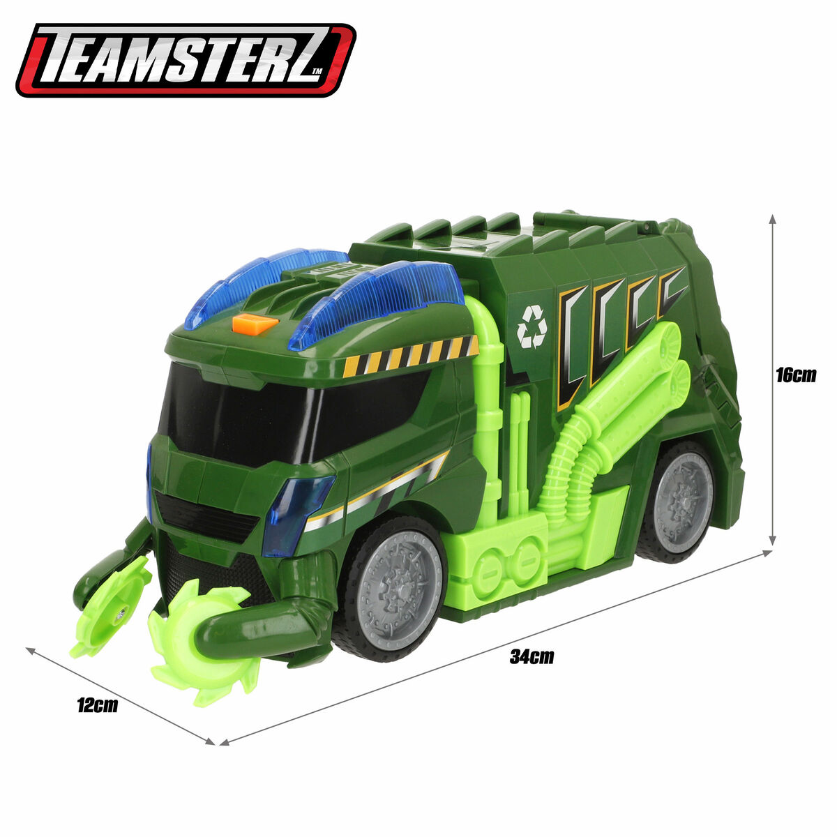 Camión de Basura Teamsterz (4 Unidades)