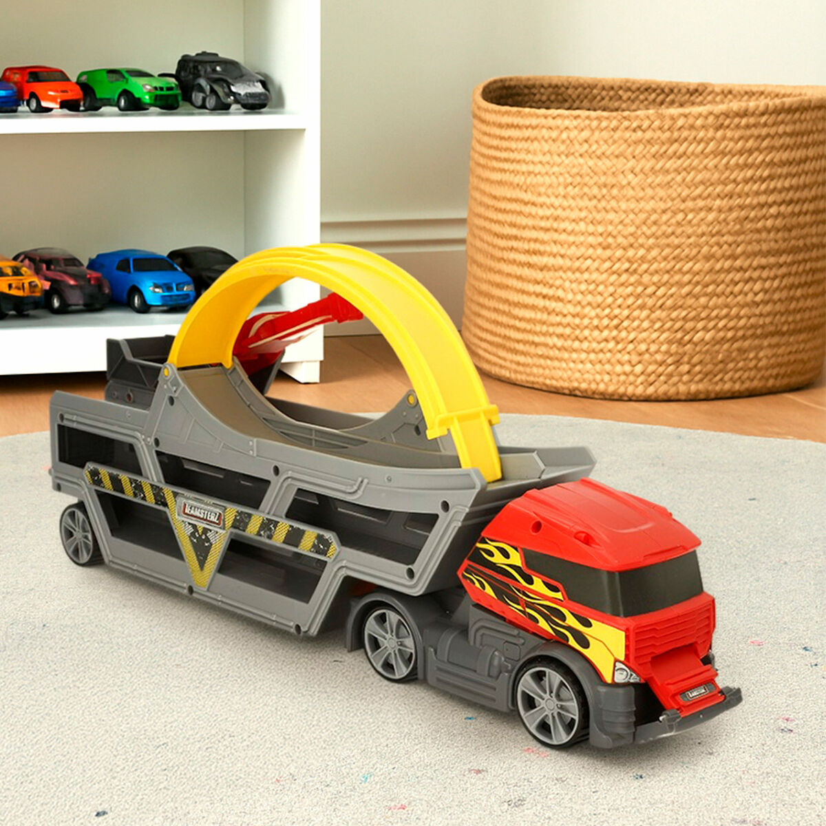 Camión Portavehículos Teamsterz 81 X 30 X 9 CM (3 Unidades)