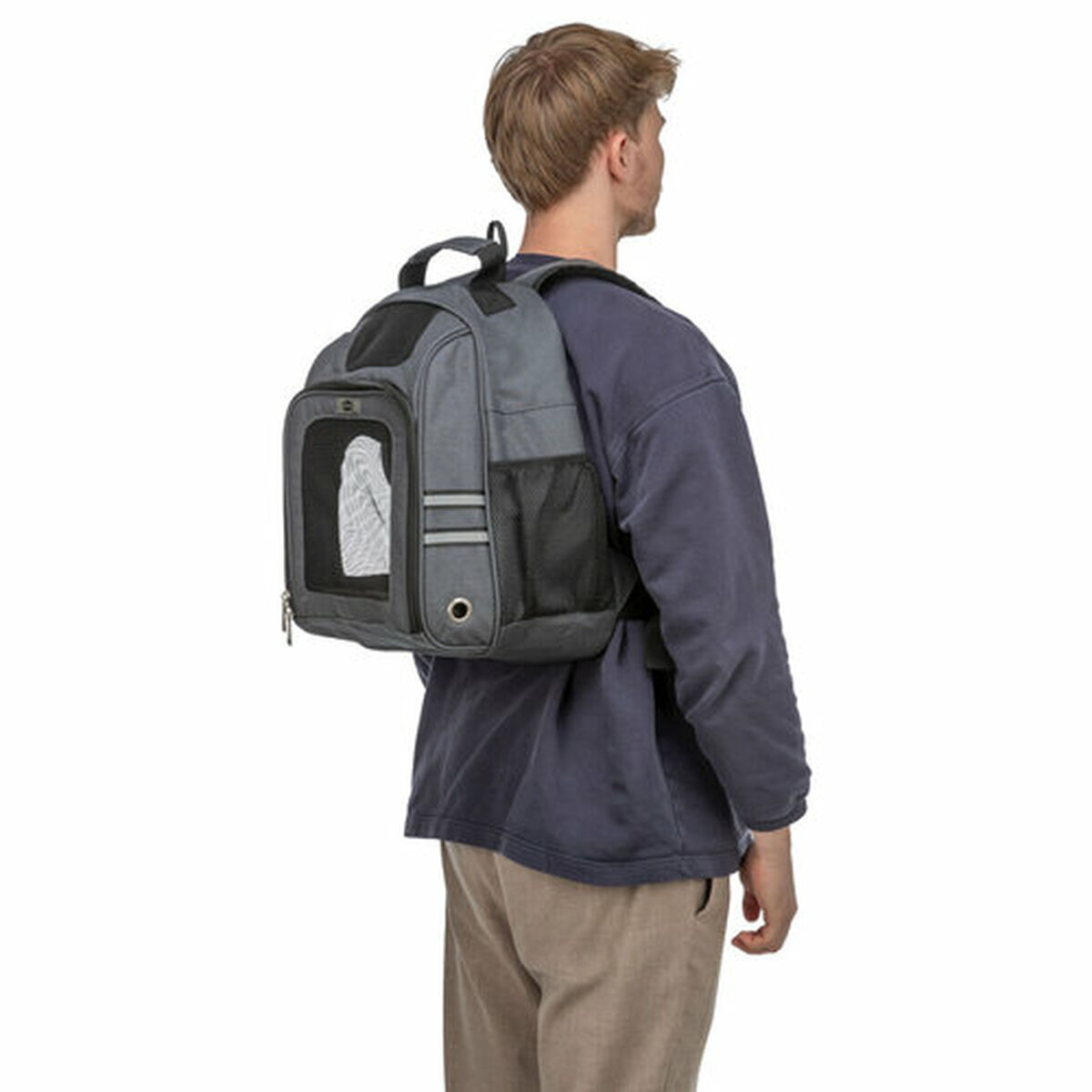 Mochila para Mascotas Trixie Gris 34 × 44 × 26 cm