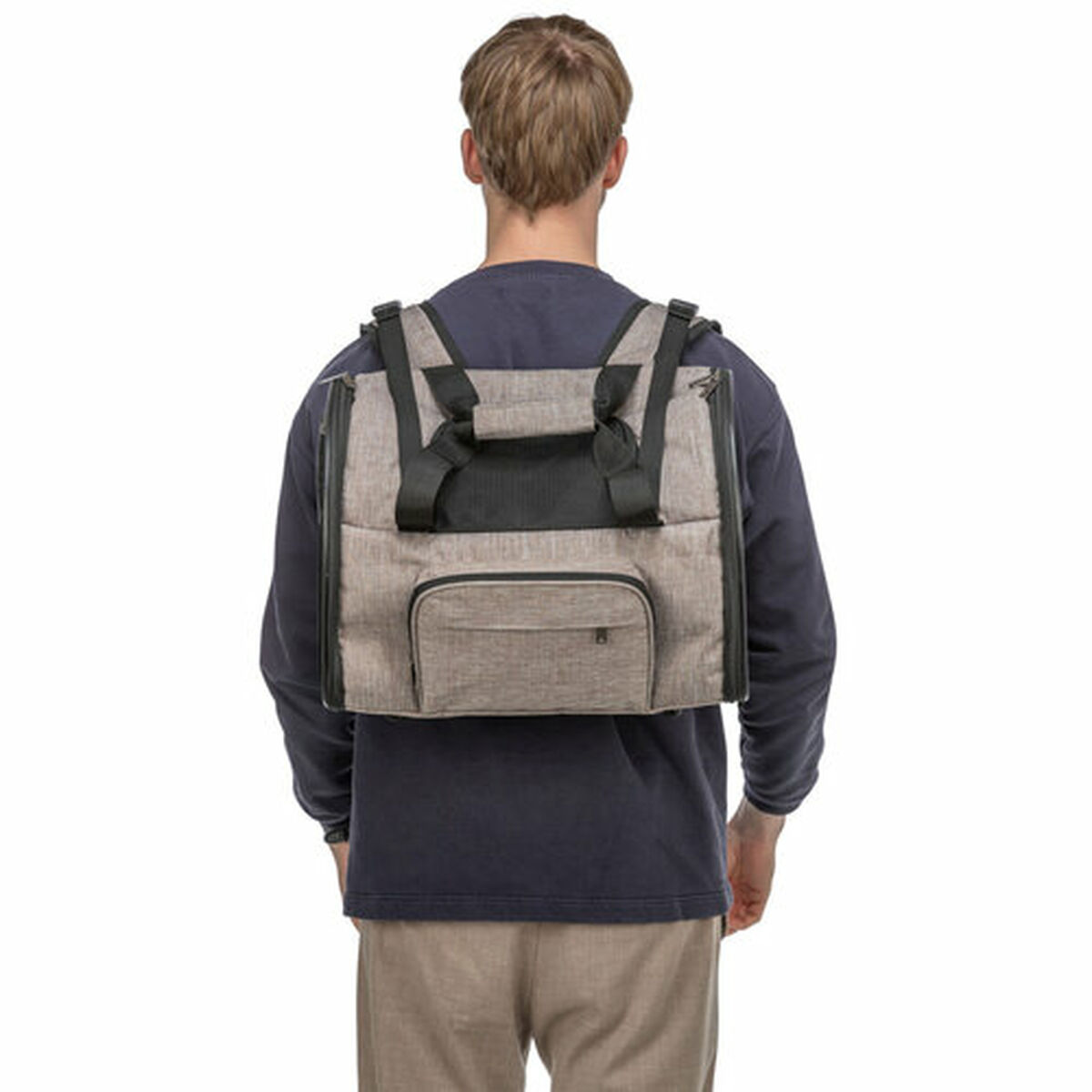 Bolso Bandolera para Mascotas Trixie Marrón Beige 41 × 30 × 21 cm