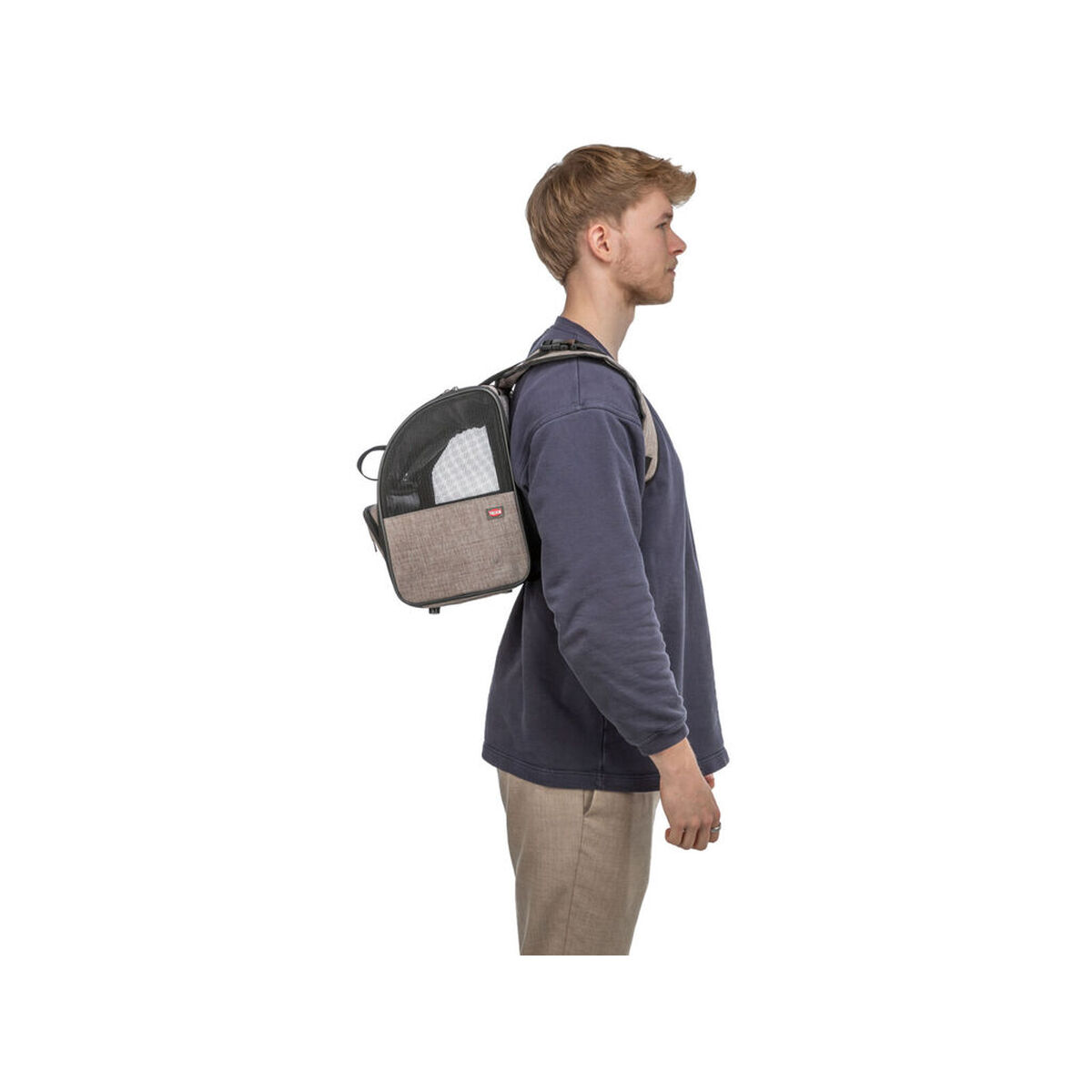 Bolso Bandolera para Mascotas Trixie Marrón Beige 41 × 30 × 21 cm