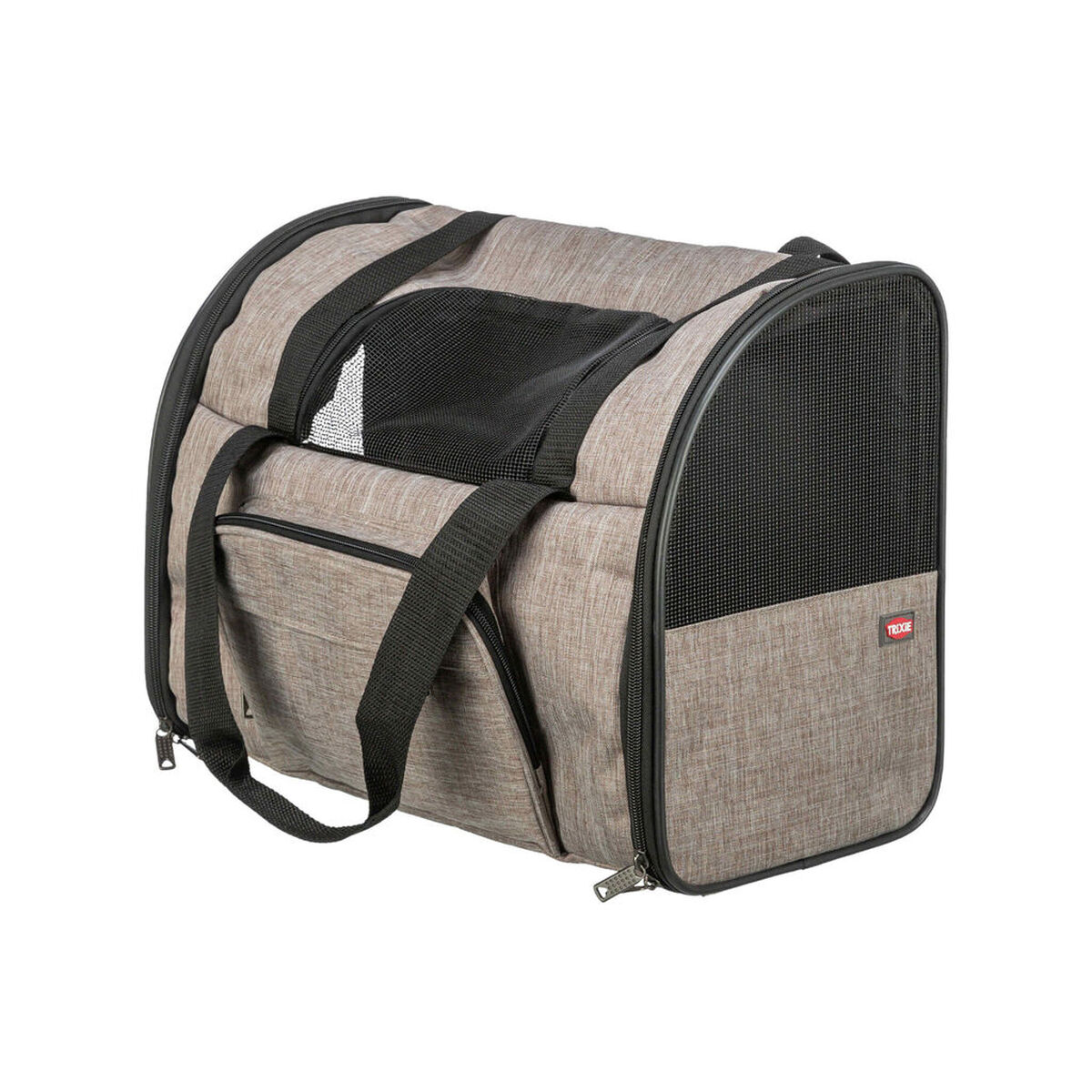 Bolso Bandolera para Mascotas Trixie Marrón Beige 41 × 30 × 21 cm