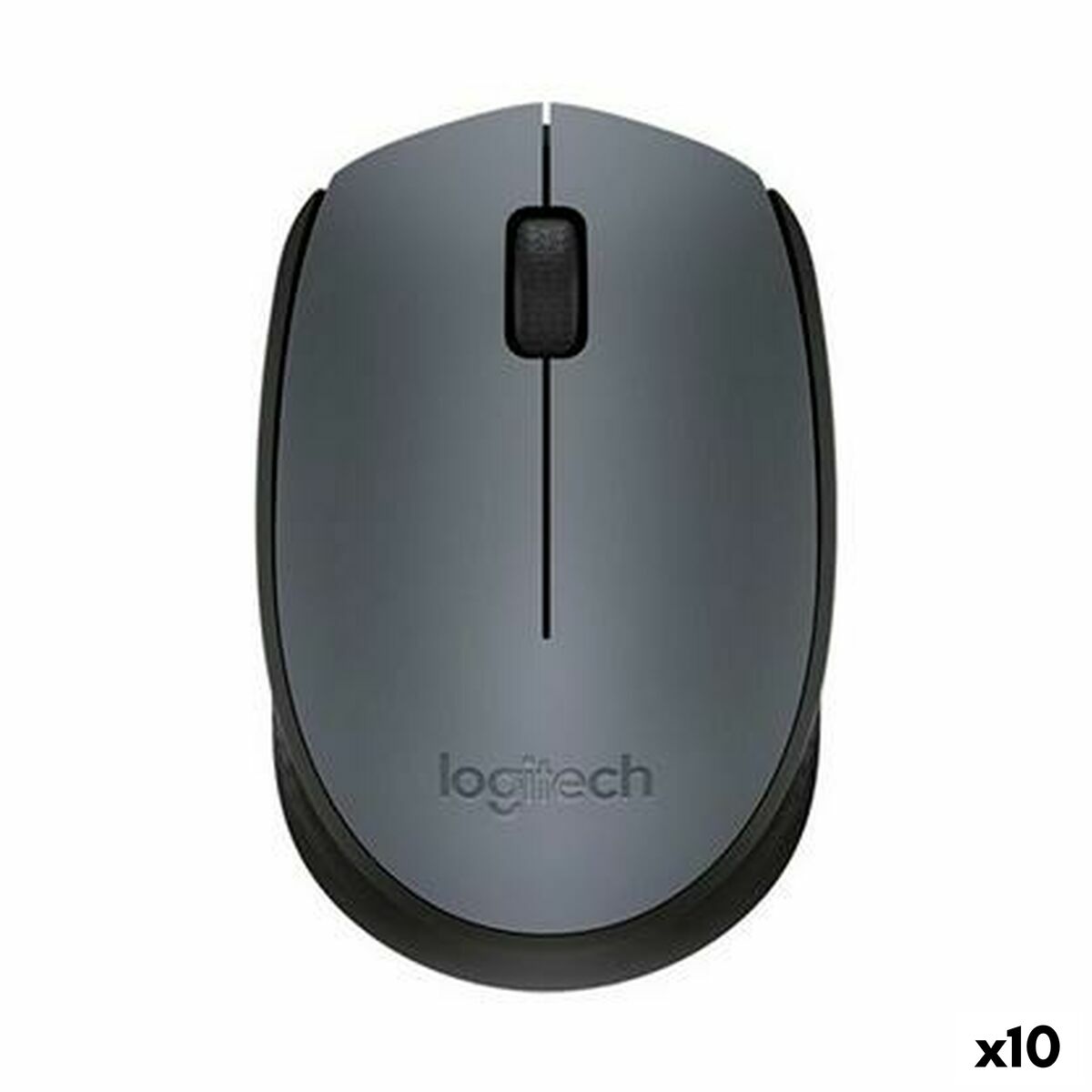 Ratón Logitech Negro Gris 1000 dpi (10 Unidades)