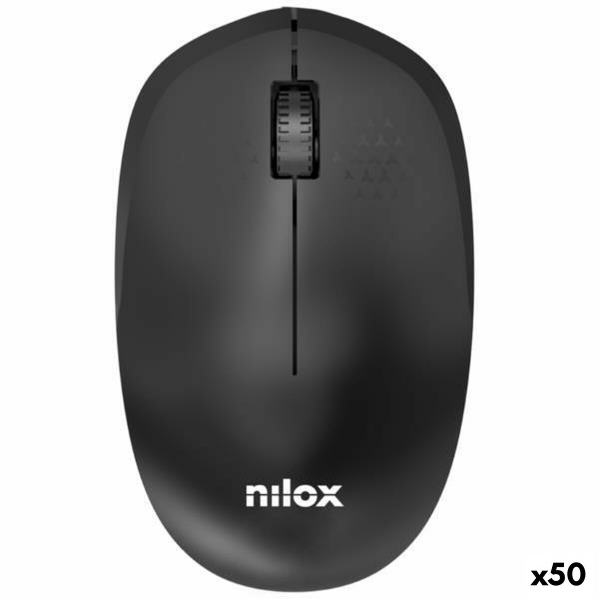 Ratón Inalámbrico Nilox Negro 1000 dpi (50 Unidades)