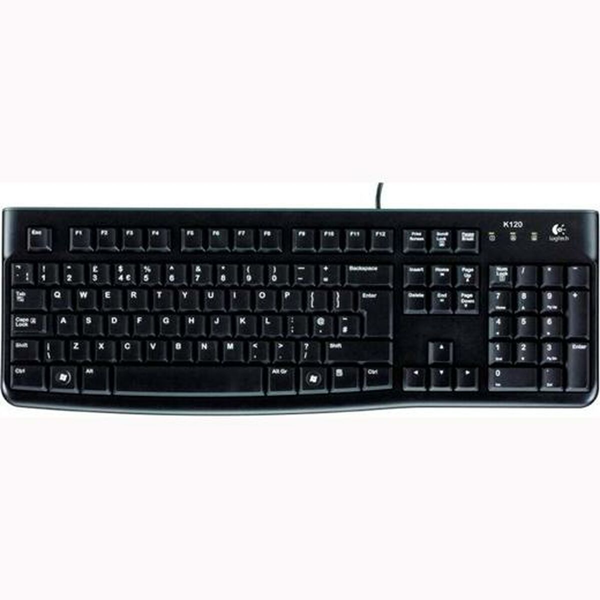 Teclado Logitech K120 Negro Qwerty Español (10 Unidades)