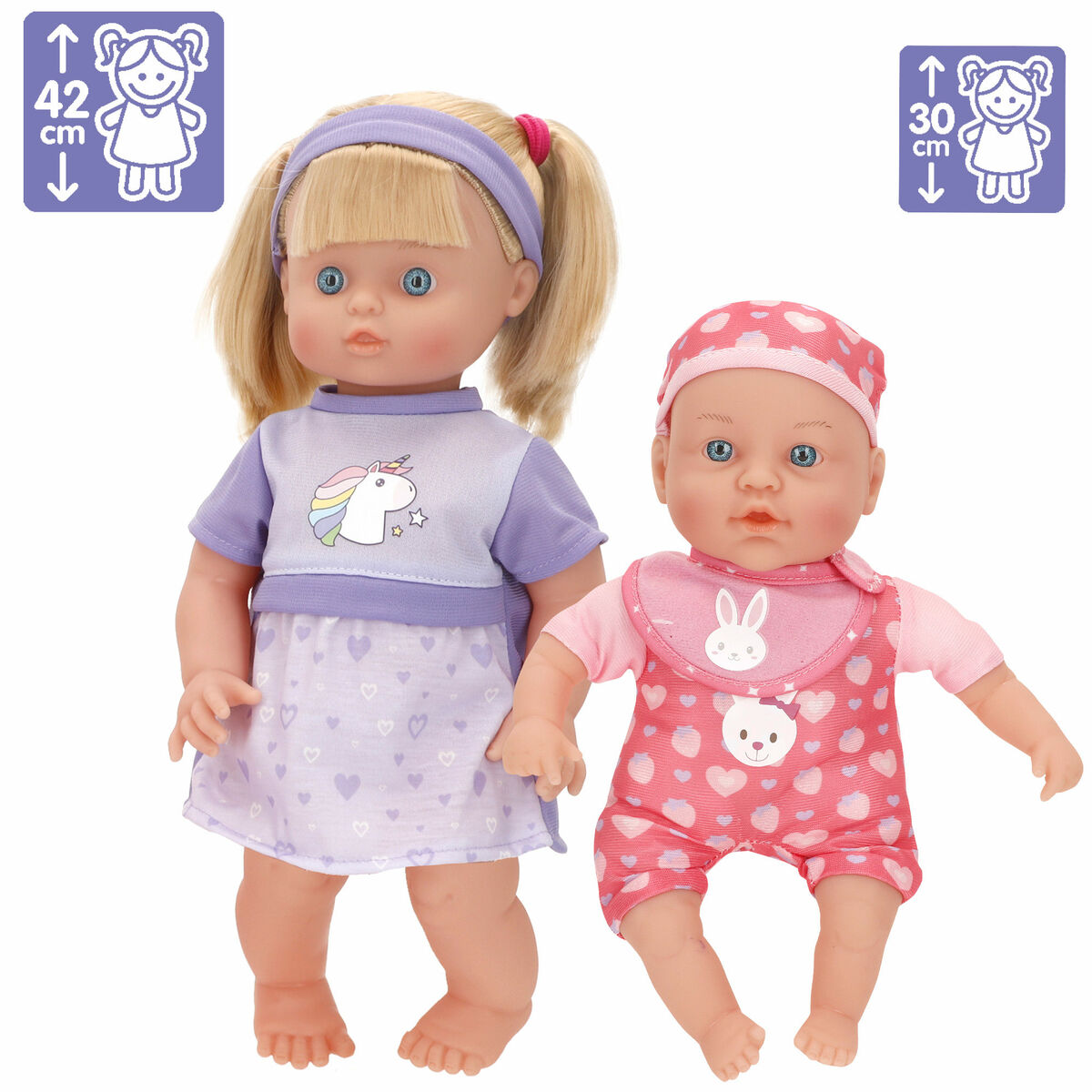 Muñecas Colorbaby 17 X 42 X 11 CM 2 Unidades