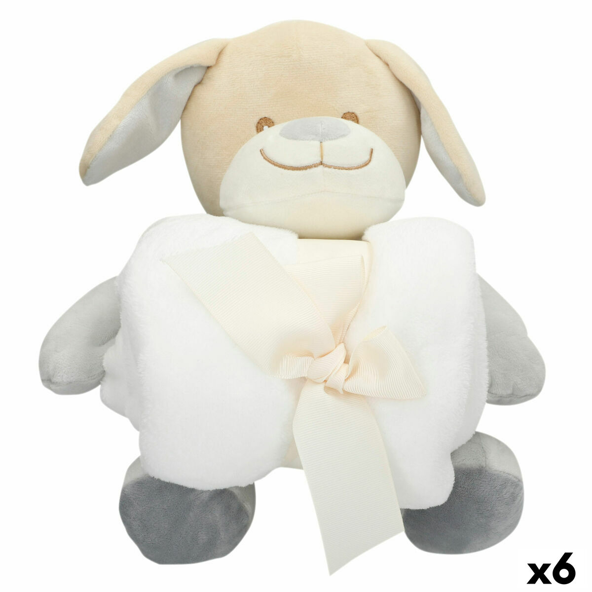 Peluche Colorbaby Poliéster 20 x 25 x 20 cm (6 Unidades)