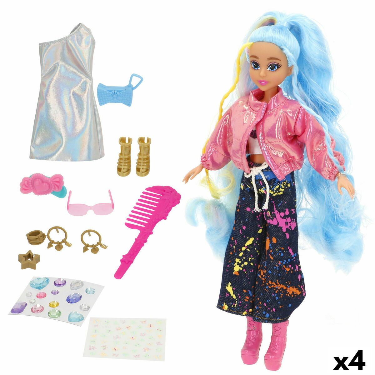 Muñeca Funville 11 X 30 X 5 CM (4 Unidades)