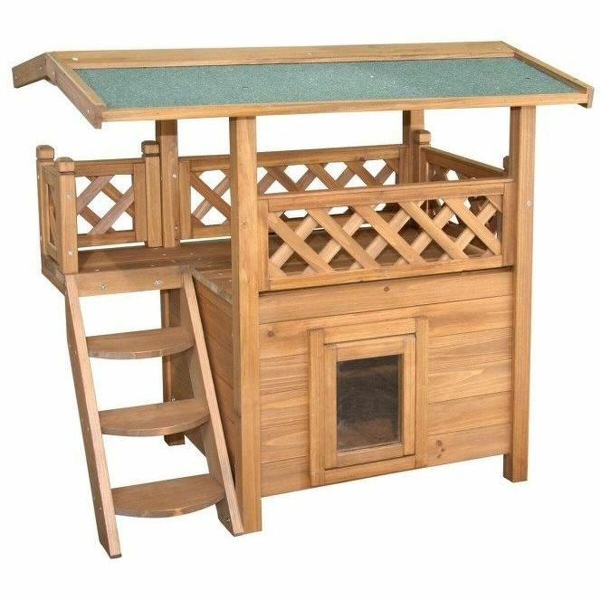 Caseta Kerbl Marrón Verde 77 x 50 x 73 cm