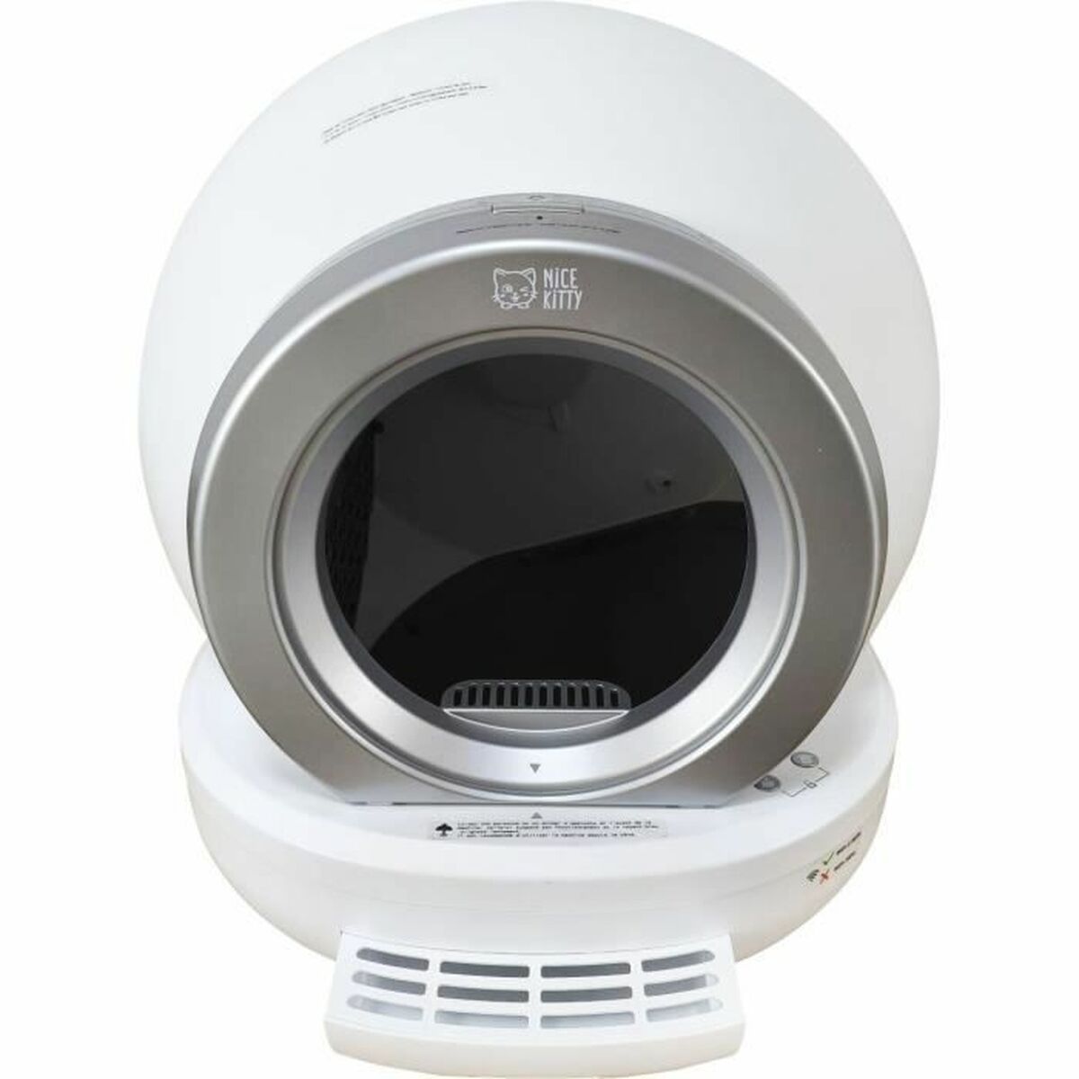 Arenero para Gatos Blanco Gris