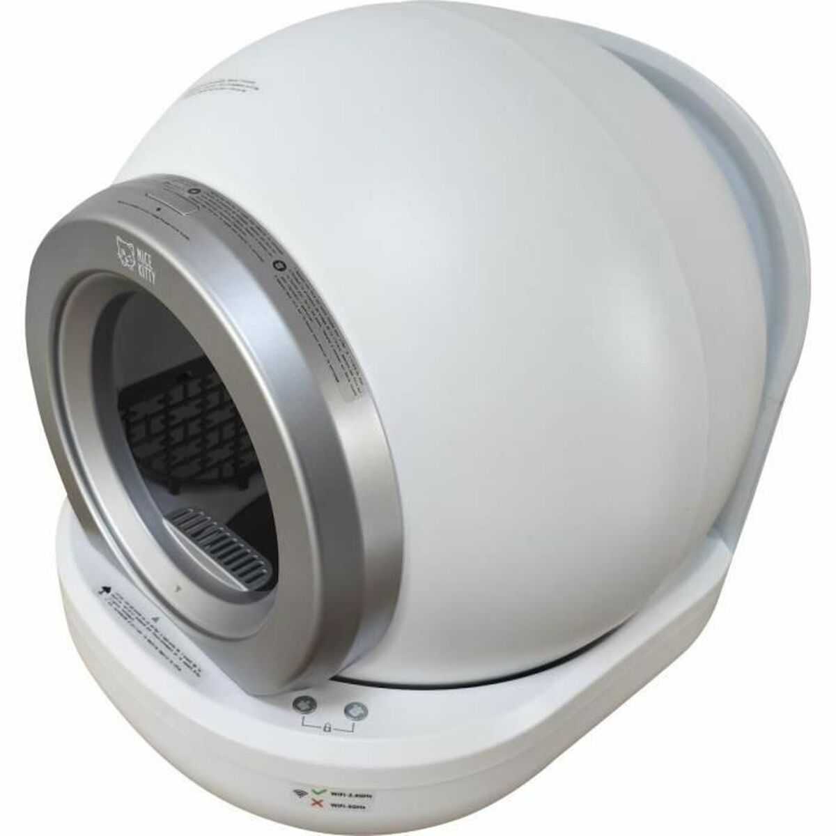 Arenero para Gatos Blanco Gris