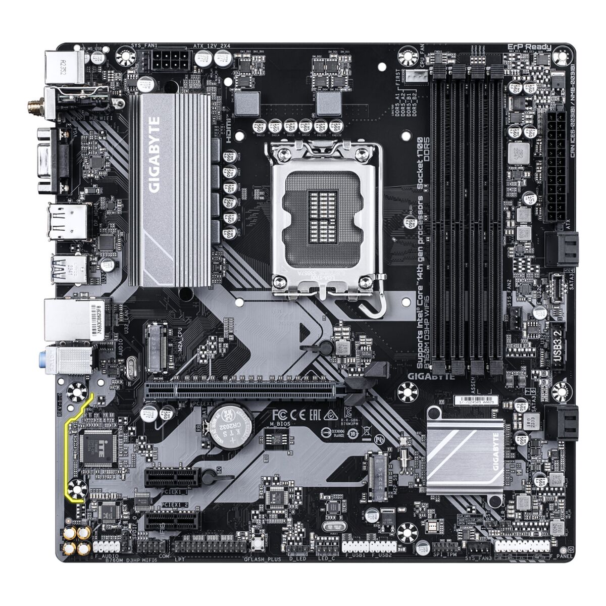 Placa Base Gigabyte 9MB76M3PW-00-G10 INTEL B760 EXPRESS