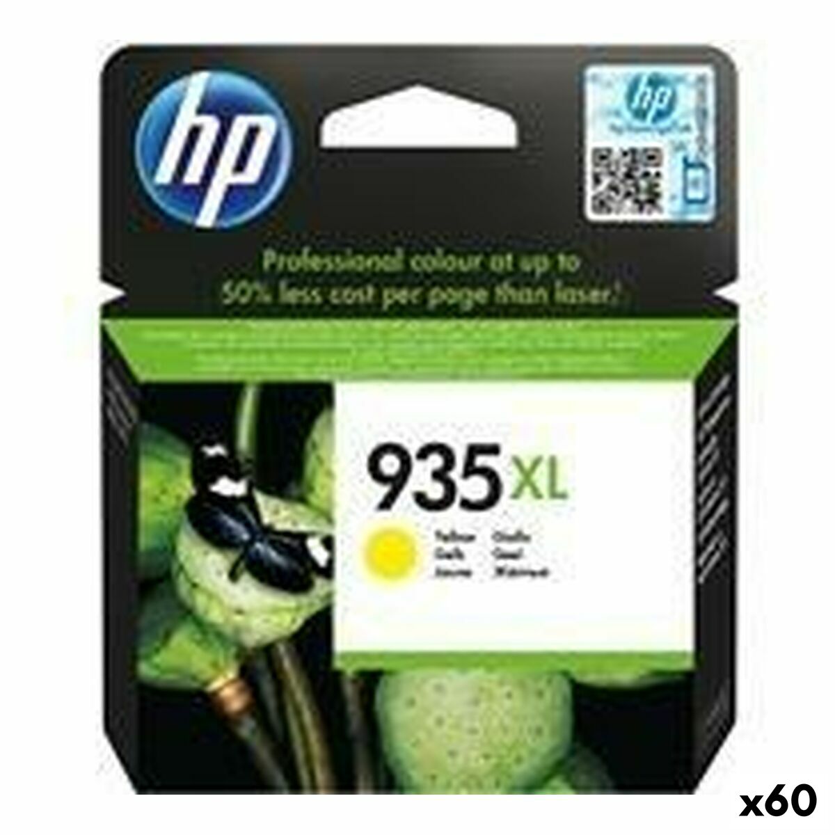 Cartucho de Tinta Original HP Nº935 XL Amarillo (60 unidades)