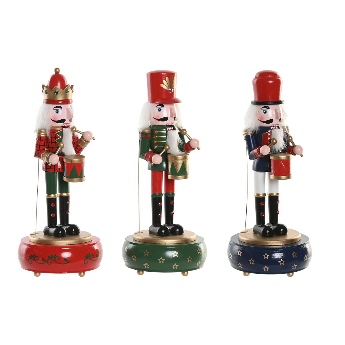 Adorno Navideño Home ESPRIT Multicolor Cascanueces 10 x 10 x 30 cm