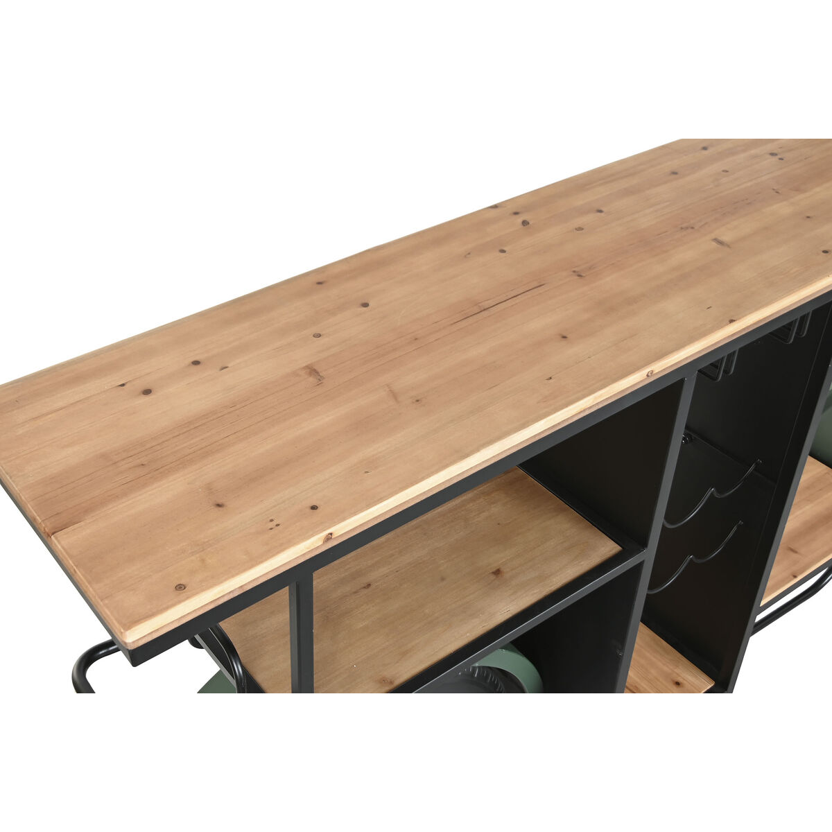 Botellero Home ESPRIT Marrón Negro Verde oscuro 188 X 59 X 99 CM