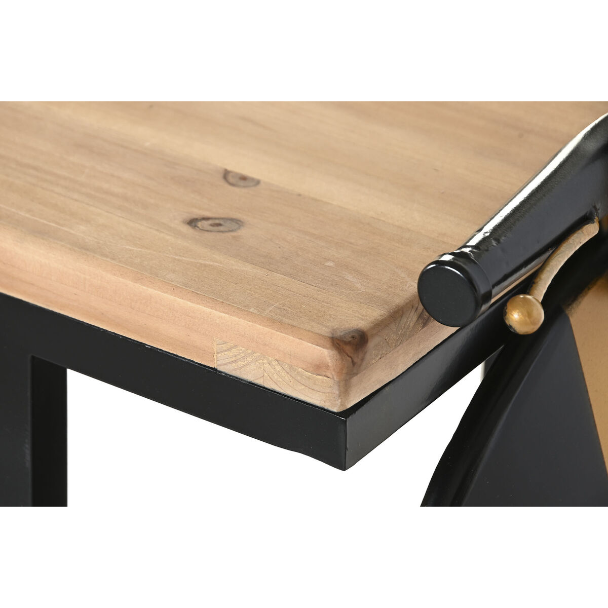 Botellero Home ESPRIT Negro Dorado 134 X 36 X 92 CM