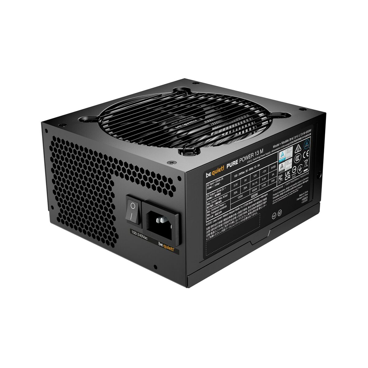 Fuente de Alimentación Be Quiet! BP025EU ATX 650 W 80 Plus Gold