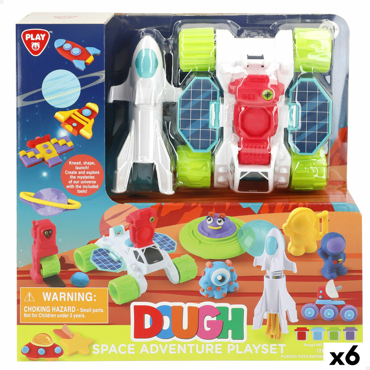 Juego de Plastilina PlayGo (6 Unidades)