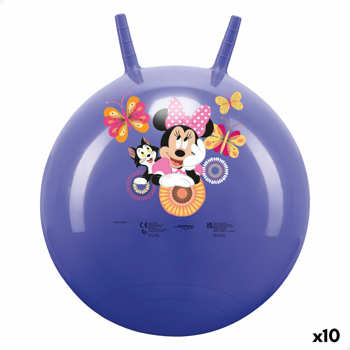 Pelota Saltarina Minnie Mouse Morado (10 Unidades)