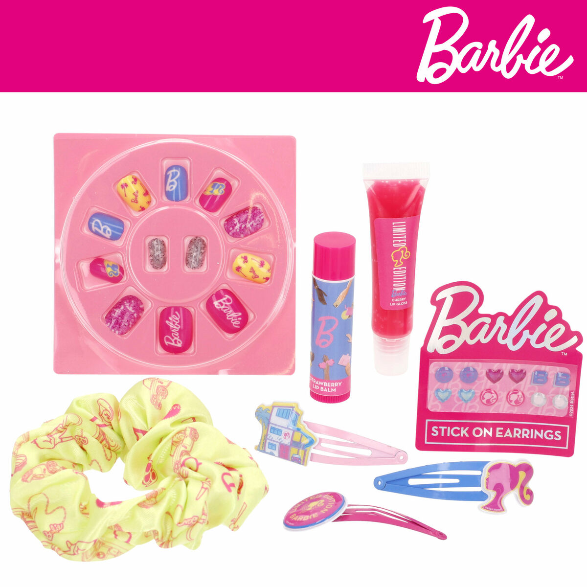Set de Maquillaje Infantil Barbie 9 x 1 x 9 cm