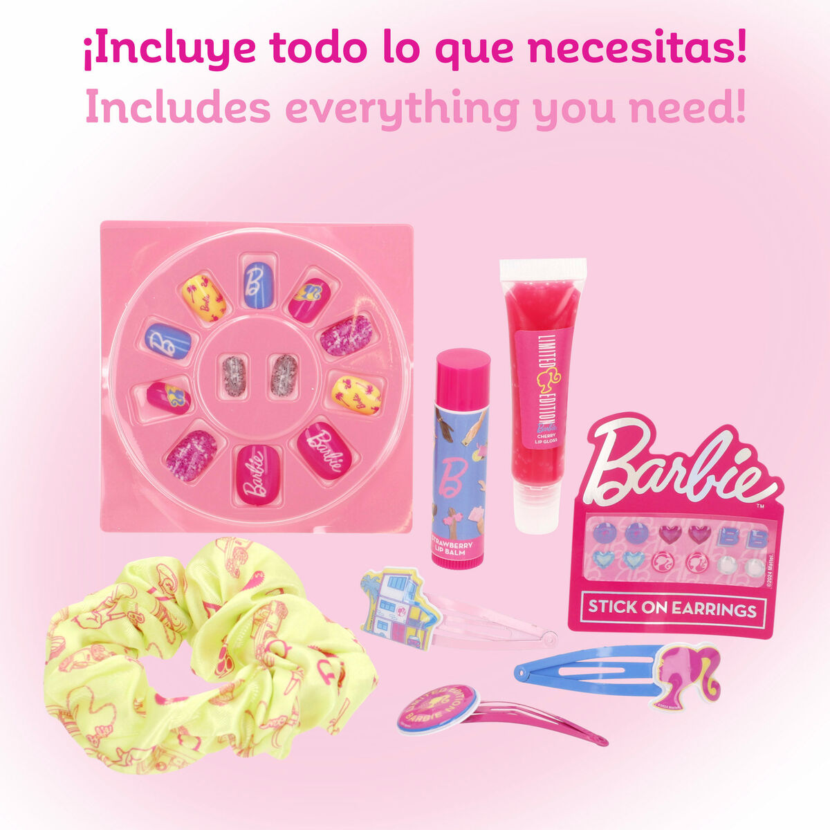 Set de Maquillaje Infantil Barbie 9 x 1 x 9 cm