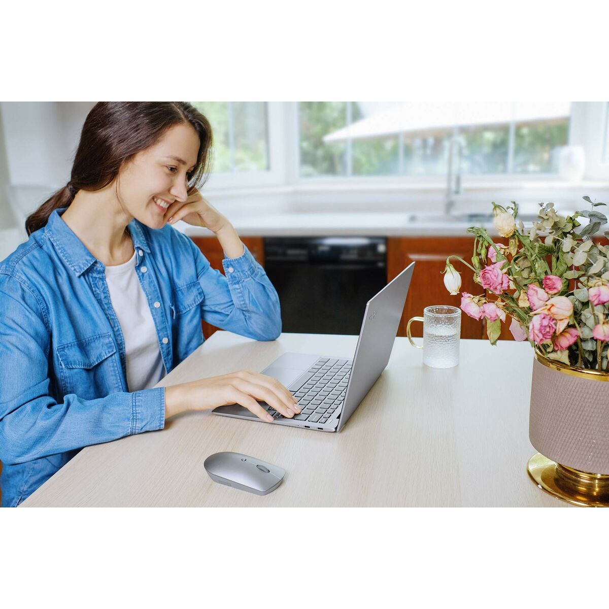 Ratón Inalámbrico Lenovo Lenovo 600 Gris 2400 dpi