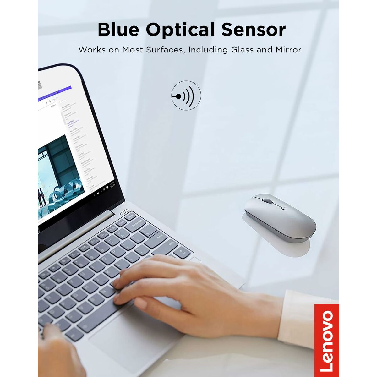 Ratón Inalámbrico Lenovo Lenovo 600 Gris 2400 dpi