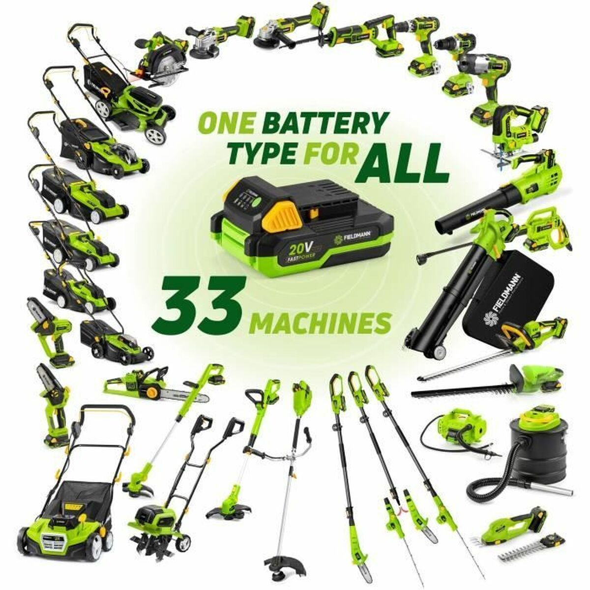Batería de litio recargable Fieldmann 20V - 8Ah 8 Ah 20 V