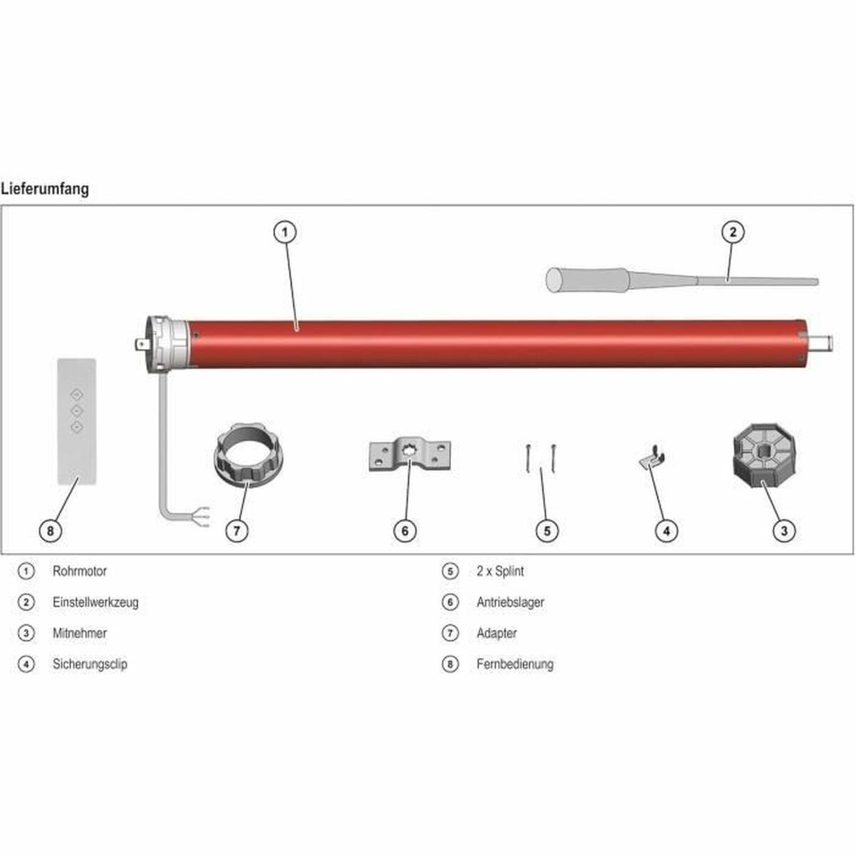 Motor para persiana Superrollo RM20MMB - SR20925