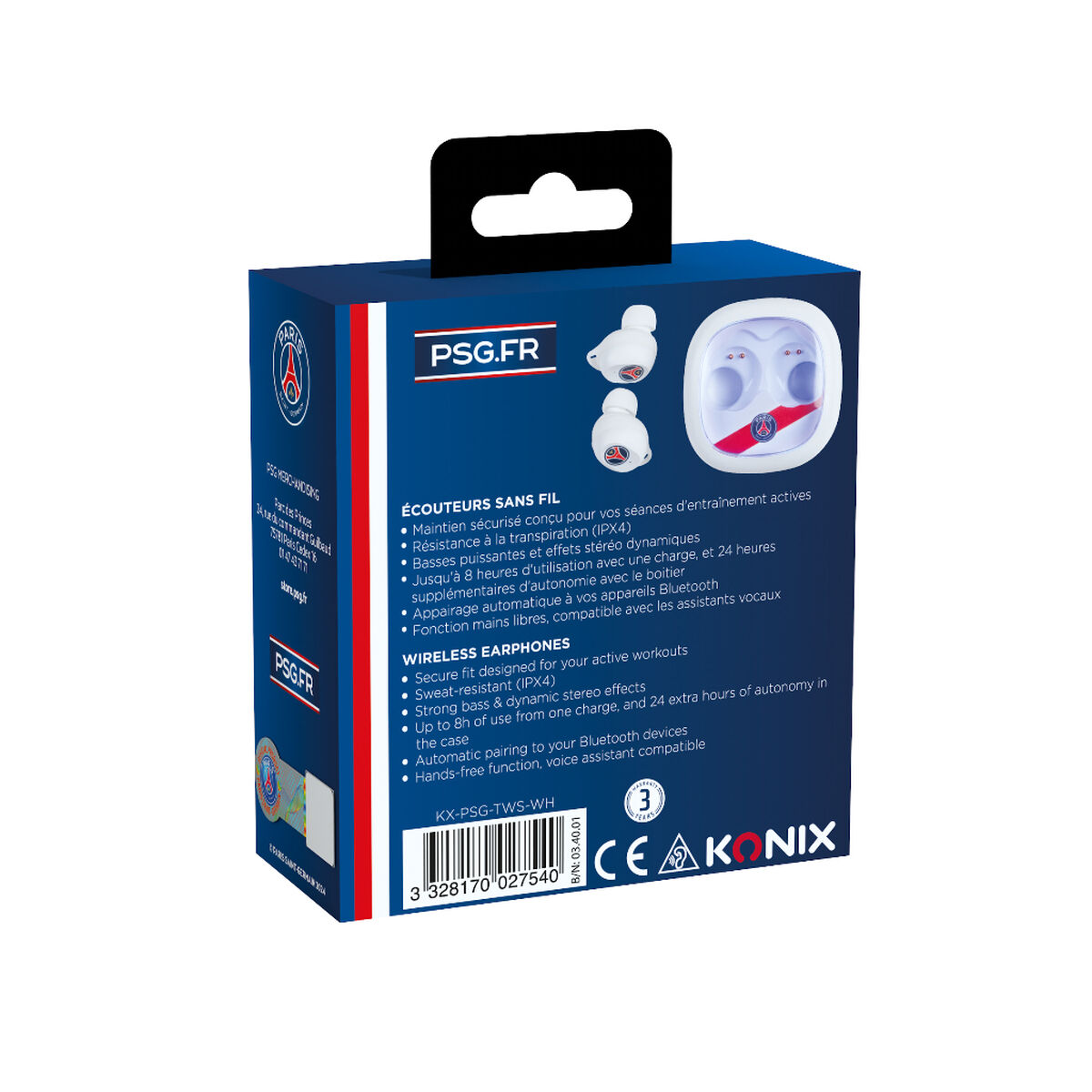 Auriculares KONIX Blanco