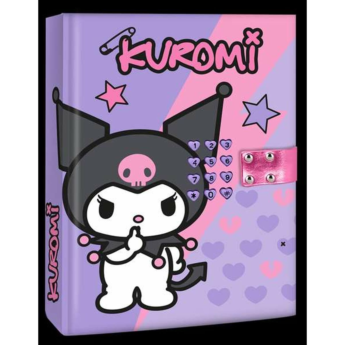 Diario secreto con candado Kuromi