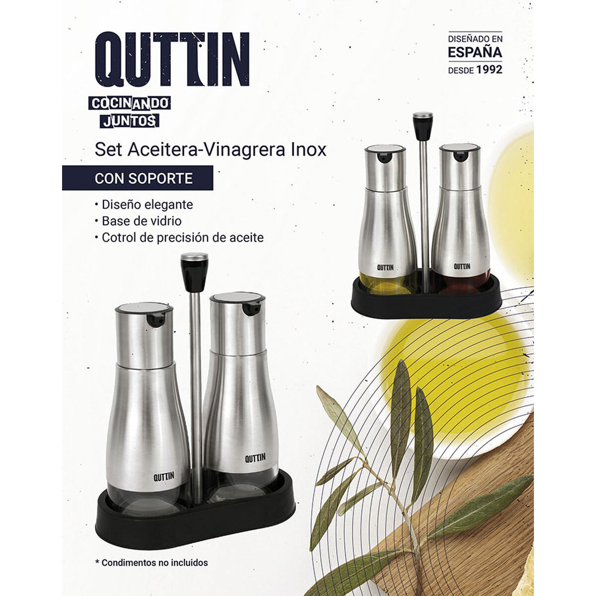 Aceitera Quttin 0,32 L 2 Piezas (12 Unidades)