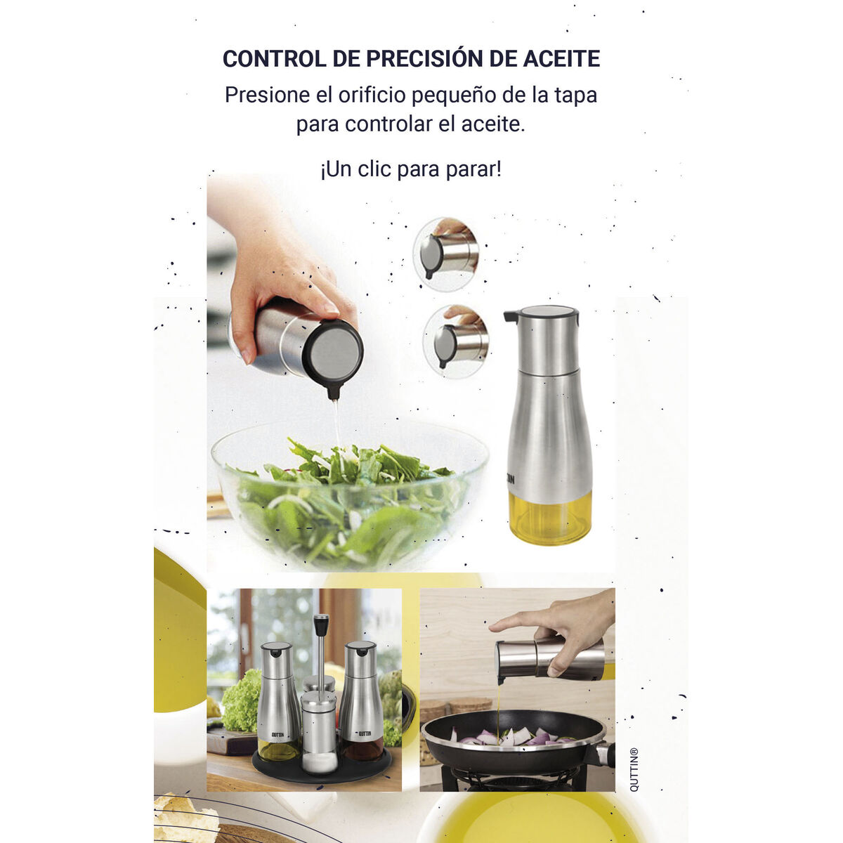 Aceitera Quttin 4 Piezas (8 Unidades)