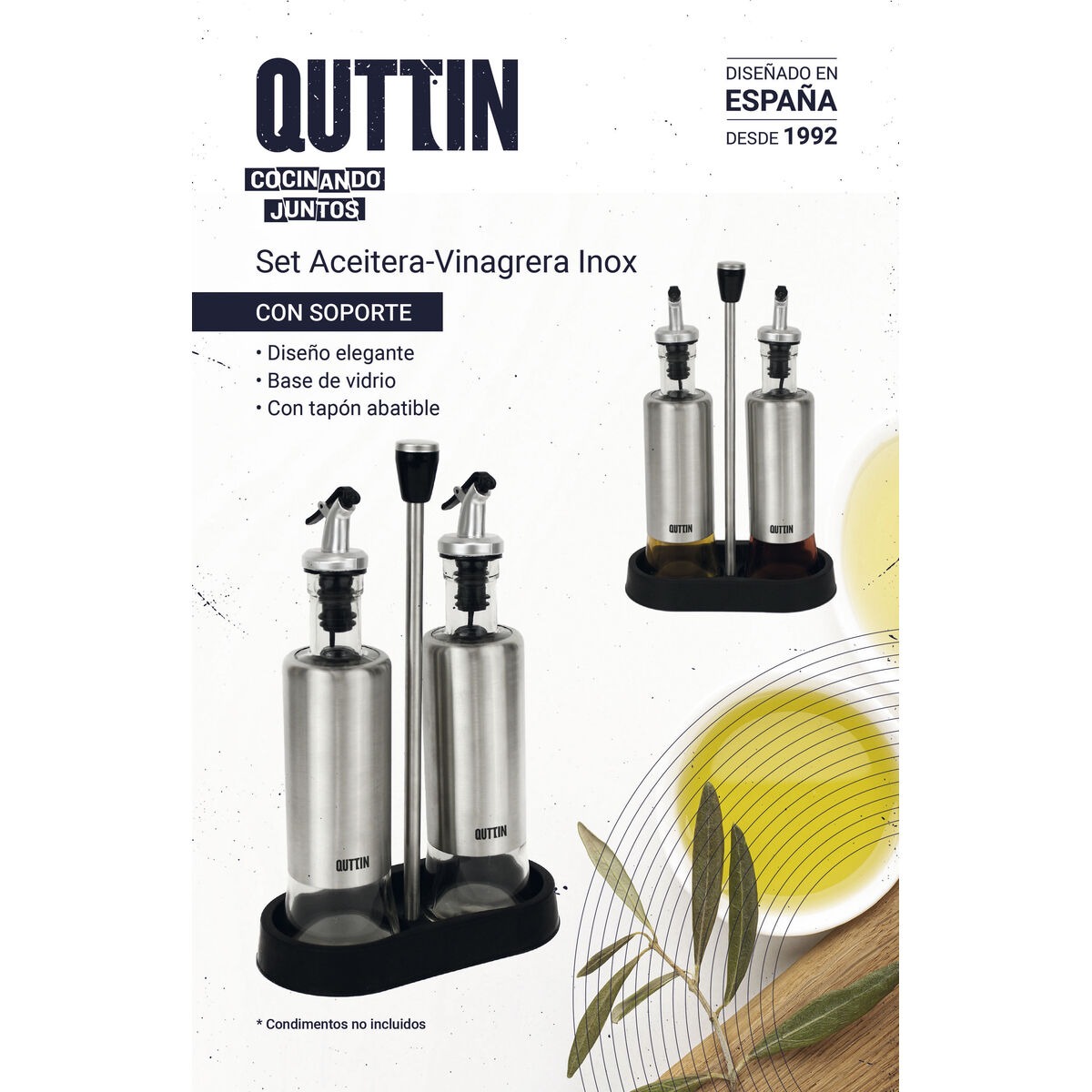 Aceitera Quttin 0,3 L 2 Piezas (8 Unidades)