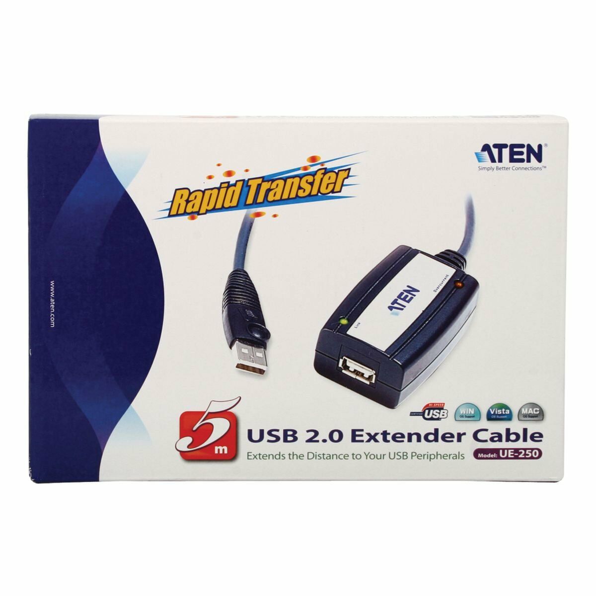 Cable USB Aten UE250-AT Negro