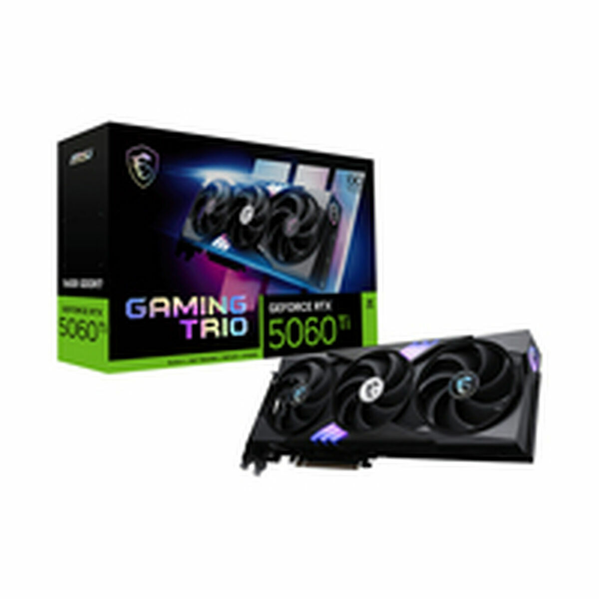 Tarjeta Gráfica MSI RTX 5060 Ti 16G GAMING TRIO OC