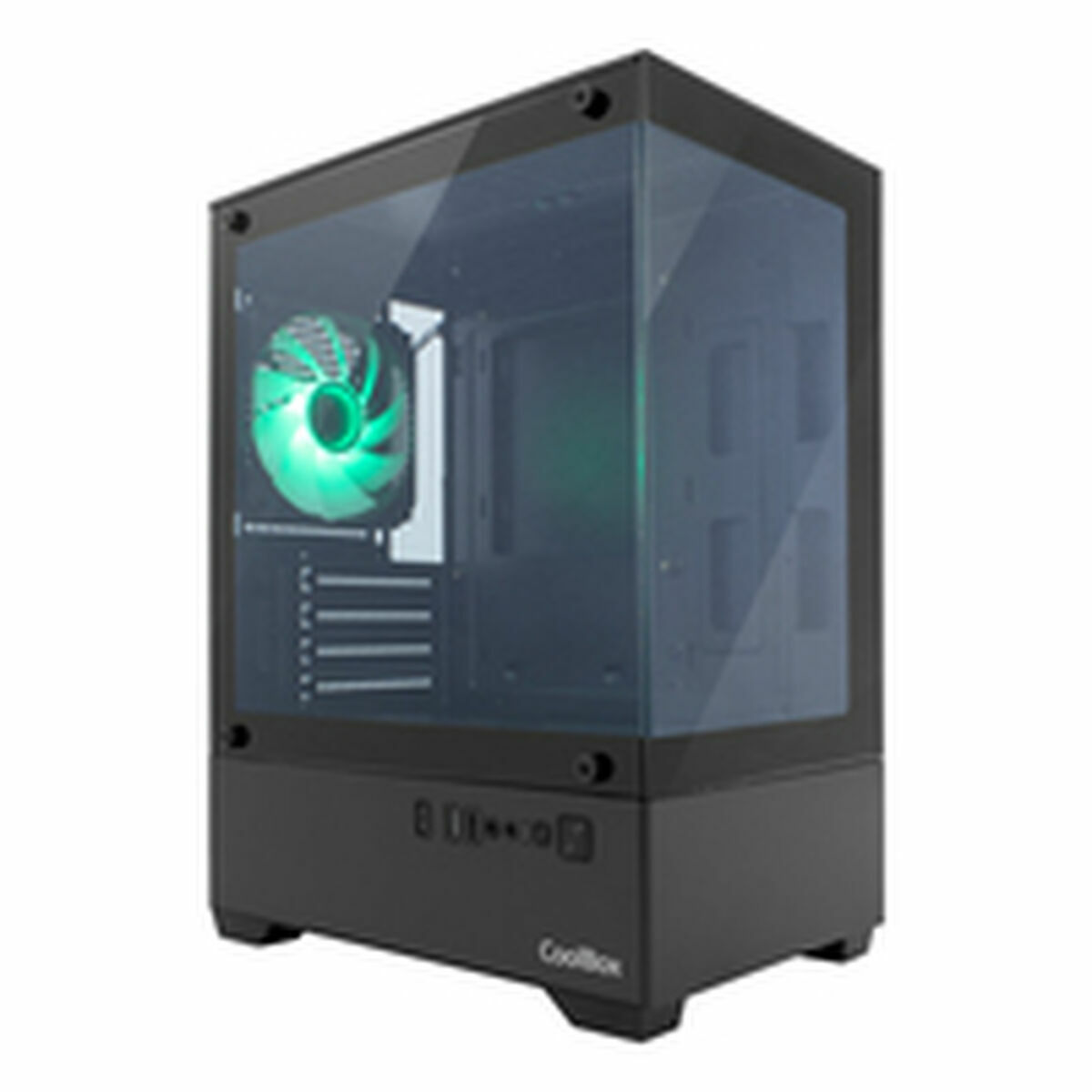 Caja Semitorre ATX CoolBox COO-CHA-GM200B-0 Negro Verde