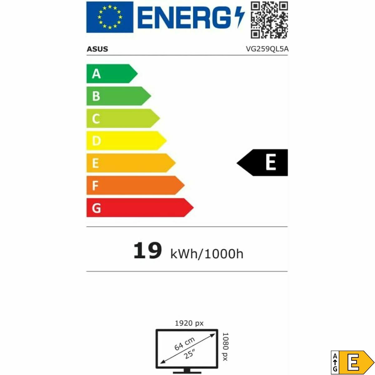 Monitor Asus 90LM0BK0-B01O71 Full HD 25"