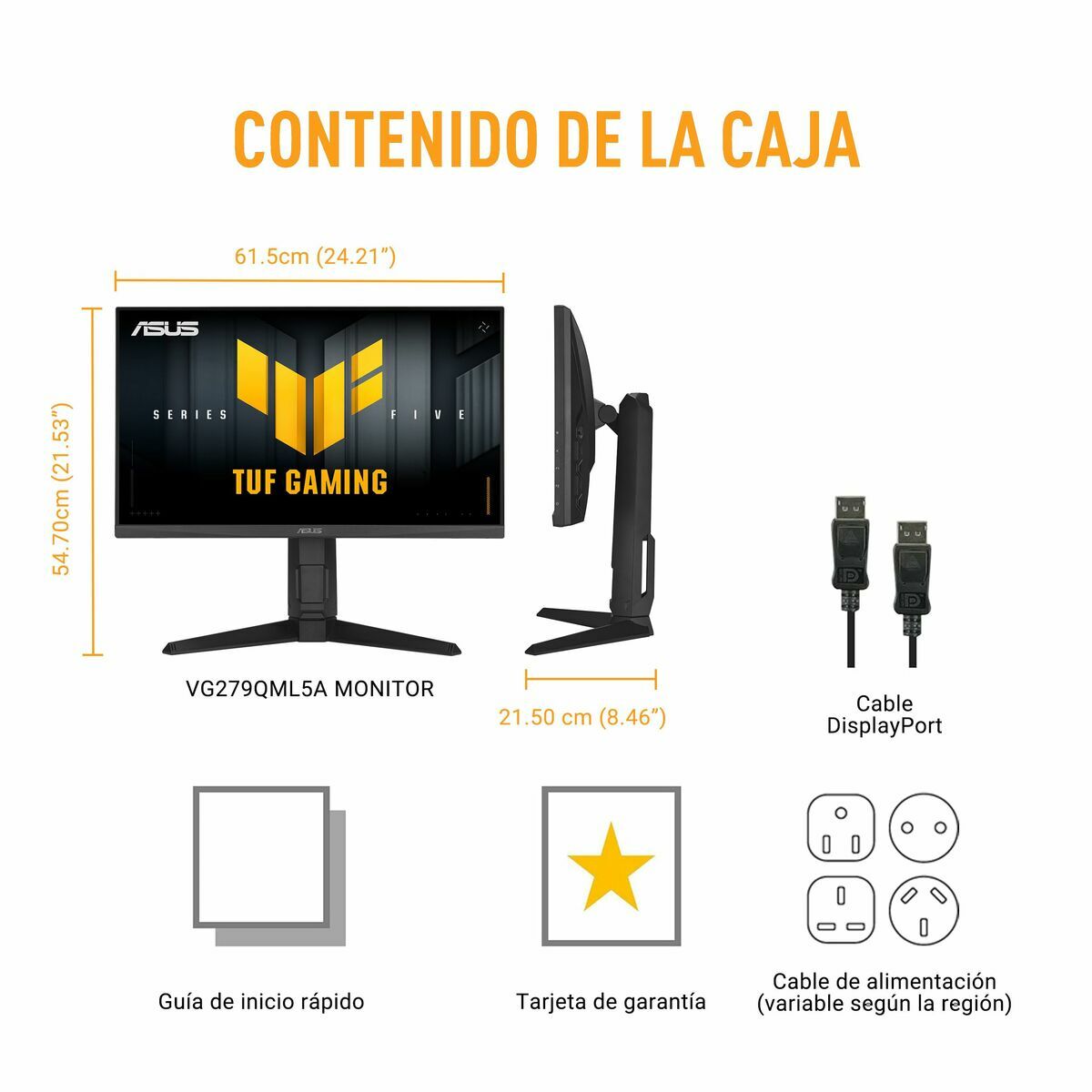 Monitor Gaming Asus 90LM0C20-B01171 Full HD 27"