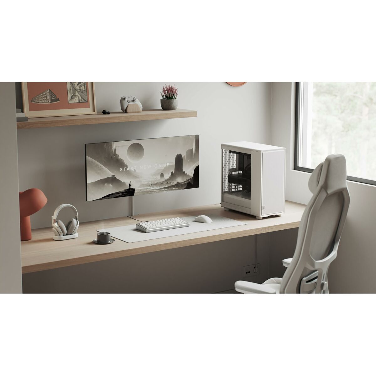 Caja Semitorre ATX Fractal Design FD-C-EPO1A-03 Blanco