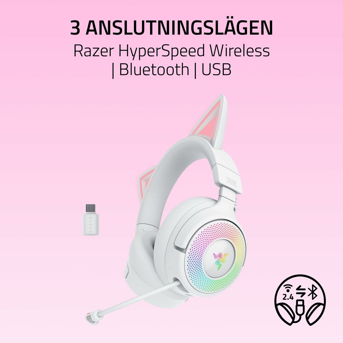 Auriculares Razer RZ04-05170400-R3M1 Blanco