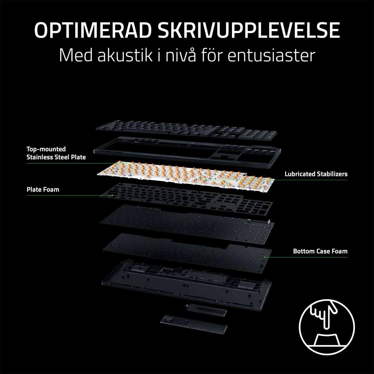 Teclado Razer RZ03-05270100-R3M1 Negro Qwerty US