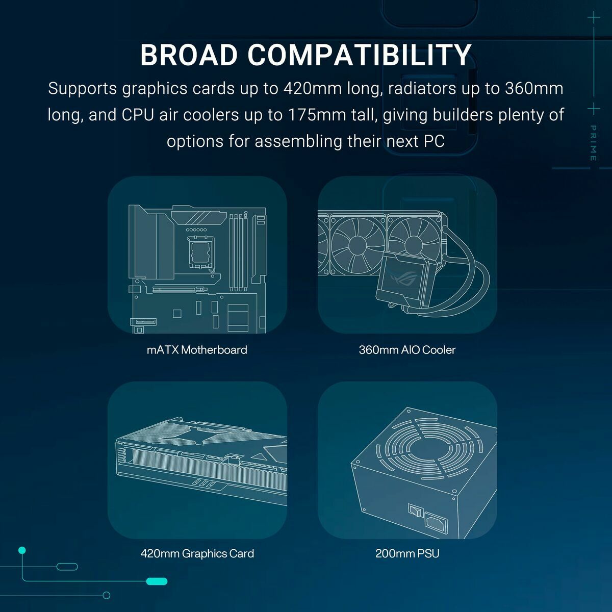 Caja Semitorre ATX Asus 90DC00P0-B19000 Negro