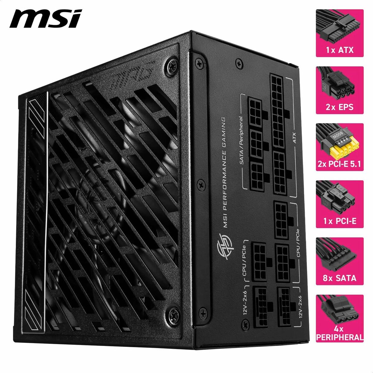 Fuente de Alimentación MSI 306-7ZPFX11-CE0 80 Plus Gold ATX