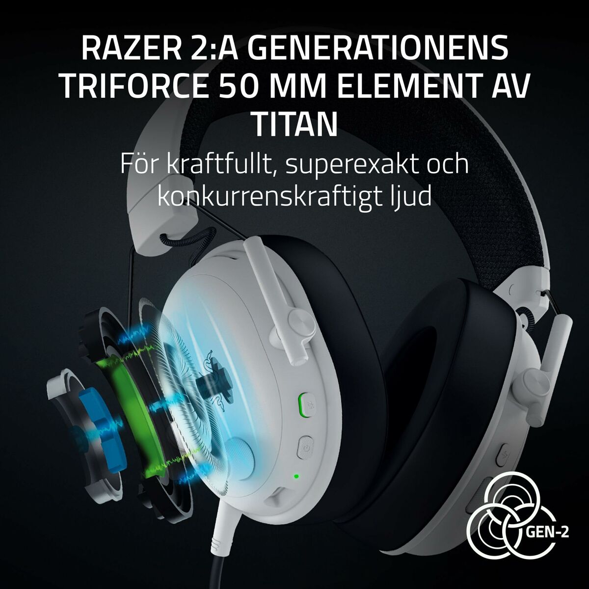 Auriculares Razer RZ04-05410400-R3M1 Blanco