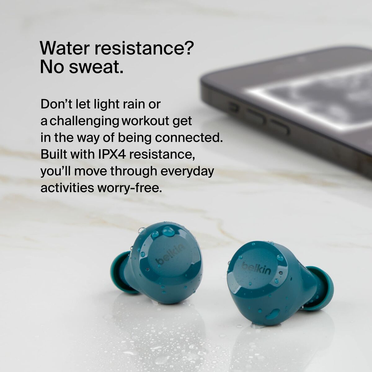 Auriculares in Ear Bluetooth Belkin Bolt Verde Turquesa