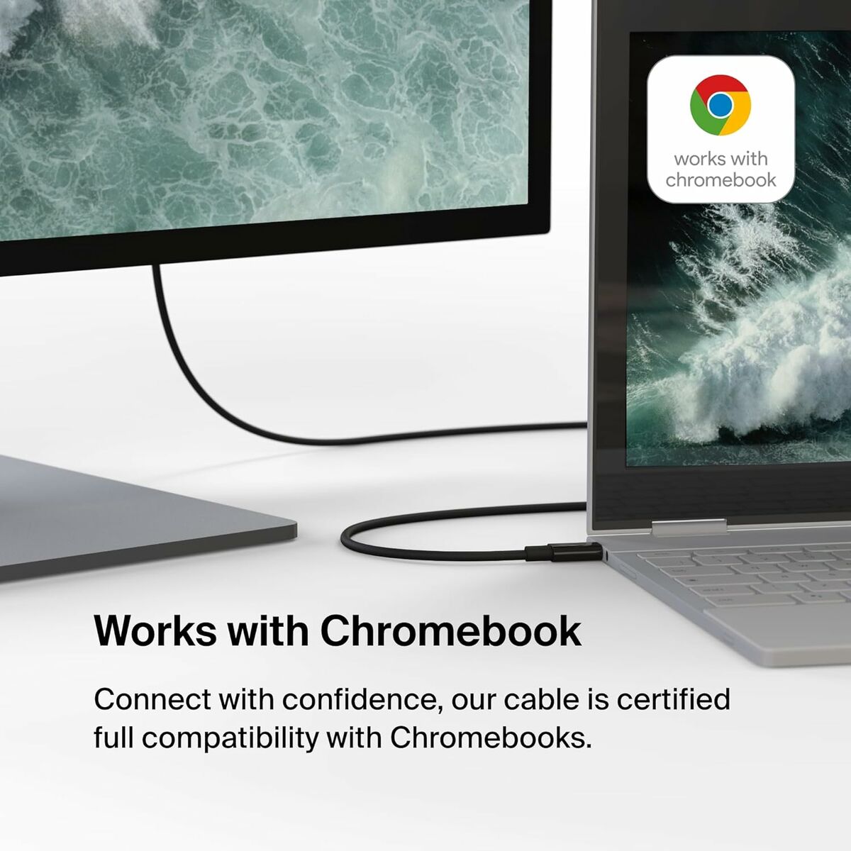 Cable USB-C a HDMI Belkin AVC012bt2MBK Negro 2 m