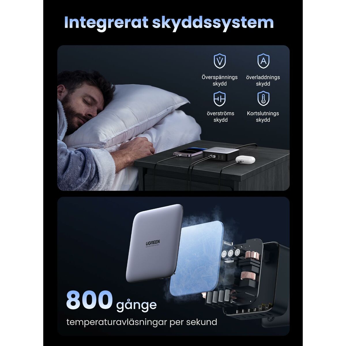 Cable USB a Lightning Ugreen 40914 Negro Gris 2 m