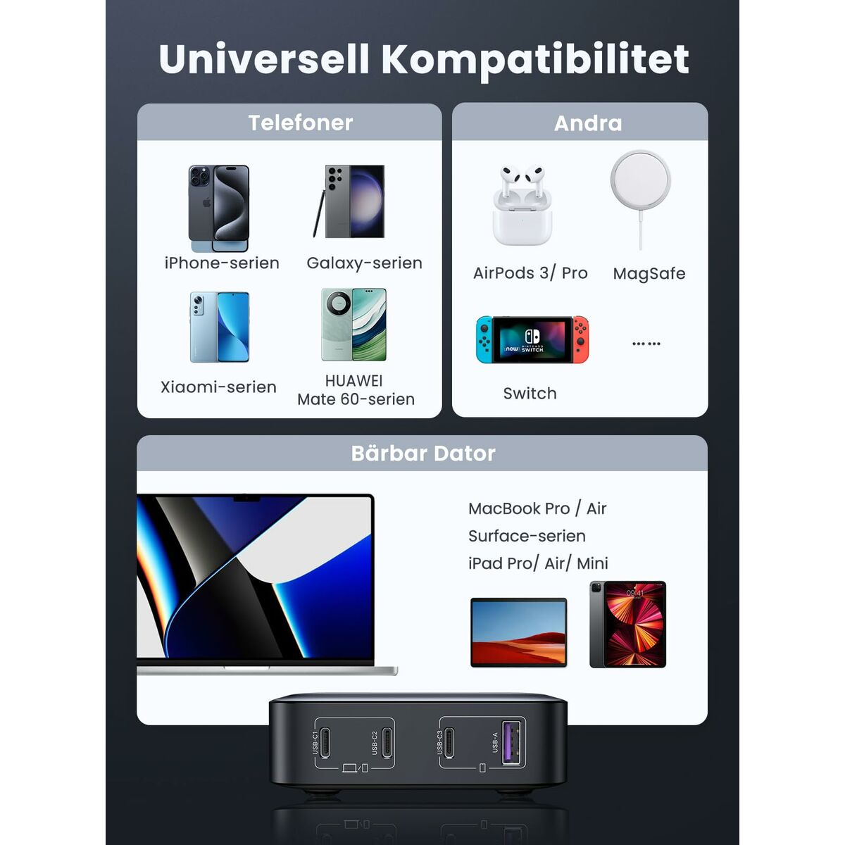 Cable USB a Lightning Ugreen 90928 Gris 2 m