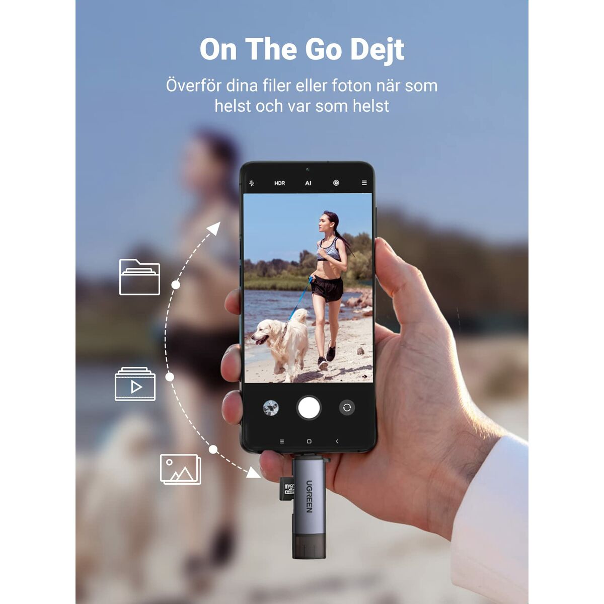 Lector de Tarjetas Ugreen 50706 Plateado